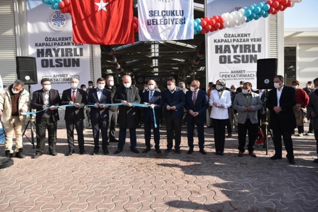 Selçuklu'da Özalkent Kapalı Pazar Yeri açıldı
